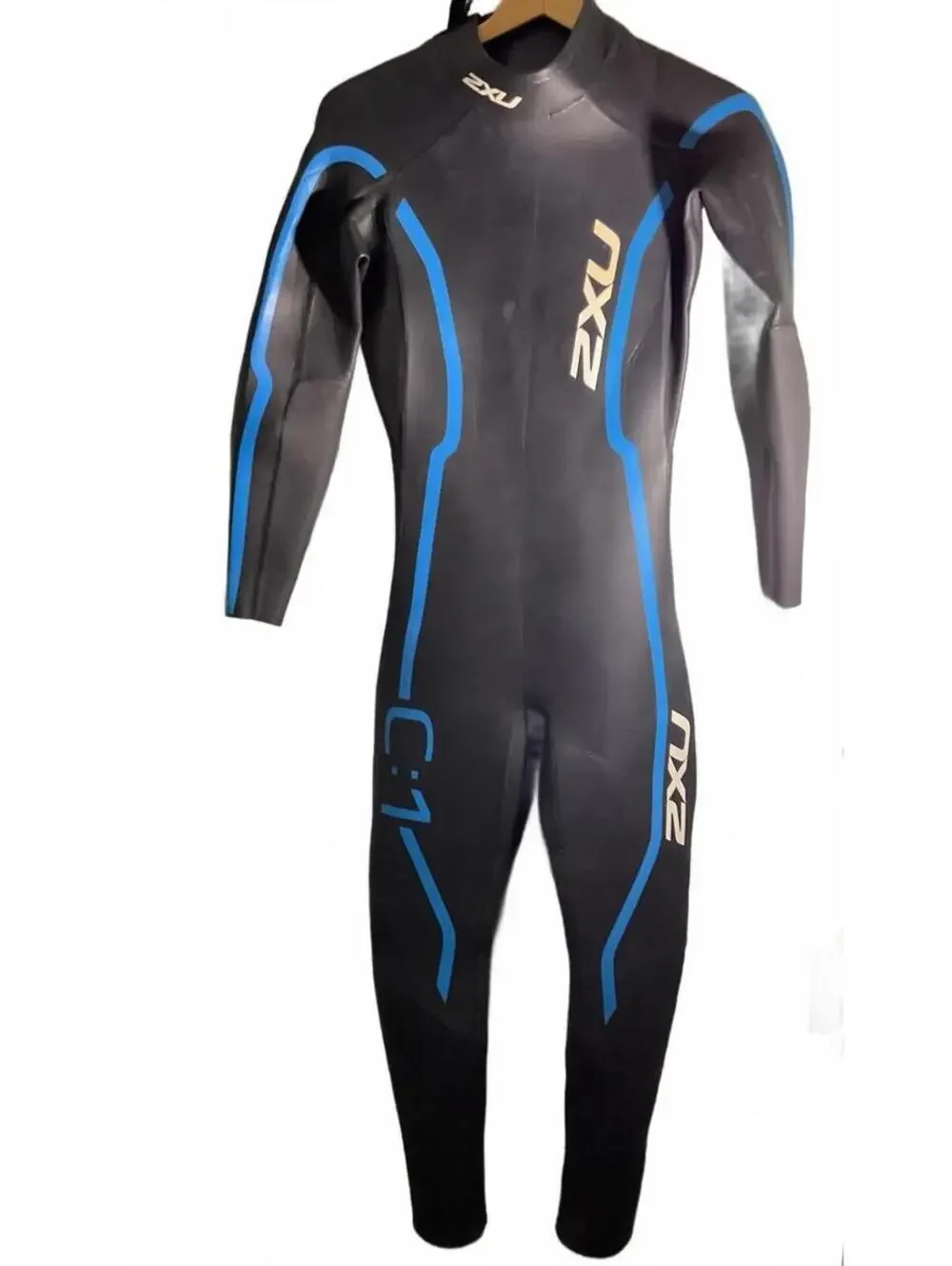 2XU C:1 Women's Comp Full Wetsuit Black/Blue L - Picture 2 of 13